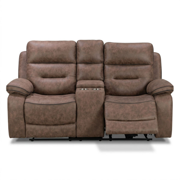 Charlie 2 Seater Reclining Brown